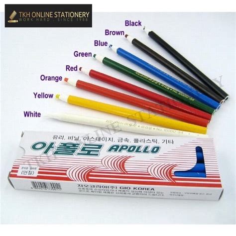 Apollo Dermatograph Oil Based Pencils Glass Pencil Wax Grease