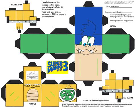 Mario Papercraft Templates