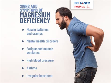 signs and symptoms of magnesium deficiency