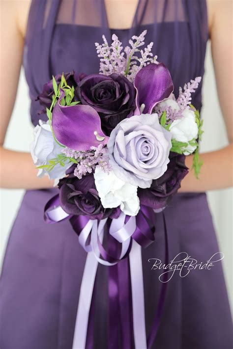 Lexington Collection 2017121 35 235 Purple Bridal Bouquet
