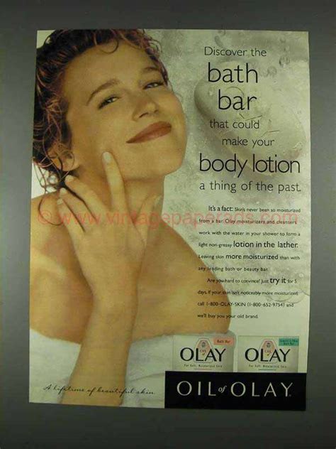 1996 Oil Of Olay Bath Bar Ad Body Lotion Thing Of Past
