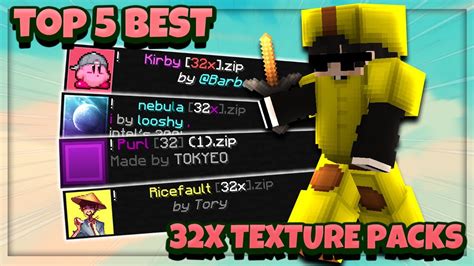 Top 5 Best 32x Bedwars Texture Packs 189 Fps Boost Creepergg