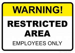 Restricted Area Signs Printable Free Printable Signs