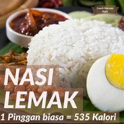 Nasi lemak merupakan makanan tradisi melayu malaysia. Pin by Christine Siew on Calories (With images) | Nasi ...