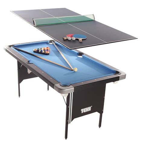 Tekscore Folding Leg Pool Table With Table Tennis Top Liberty Games