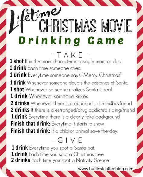 Your Average Christmas Movie Drinking Game Tv Drinking Games Know