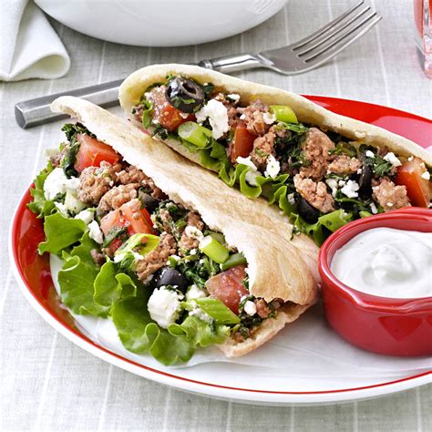 Beef And Spinach Gyros Recipe Taste Of Home