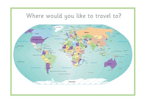 Simple World Map Ks1 Draw A Topographic Map