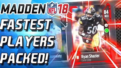 Fastest Player 91 Speed Tons Of Elites Madden 18 Ultimate Team Mut
