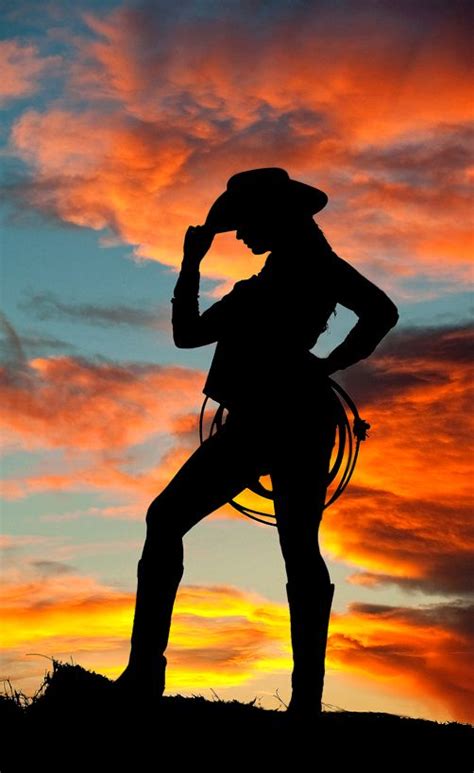 Sexy Cowgirl Silhouette