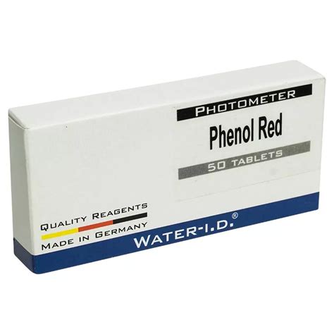 Phenol Red Testtabletten für Poollab 50 Stk TBSPPH50