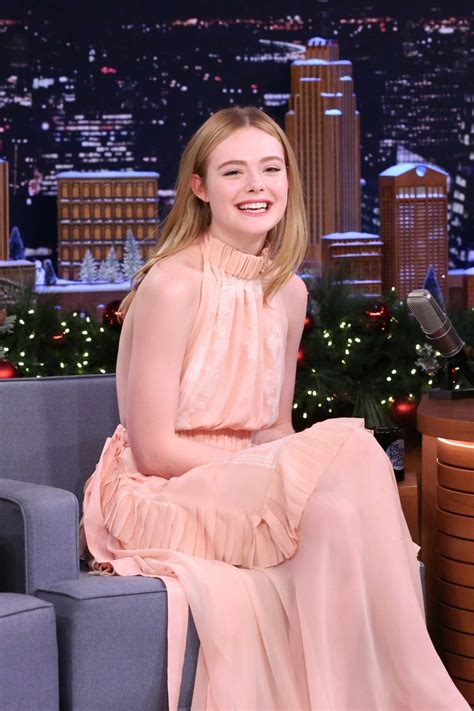 ELLE FANNING At Tonight Show Starring Jimmy Fallon In New York