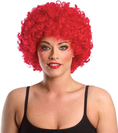 Costume Culture Mens Afro Clown Wig Red One Size Amazonca