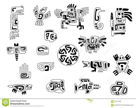 Set Of Stylized Native American Symbols Download From Over 60 Million High Quality Stock