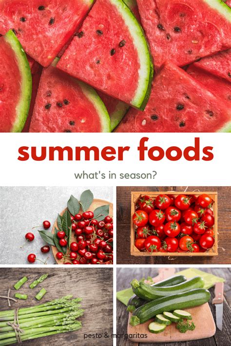 Summer Seasonal Foods What To Eat And What To Make Pesto And Margaritas