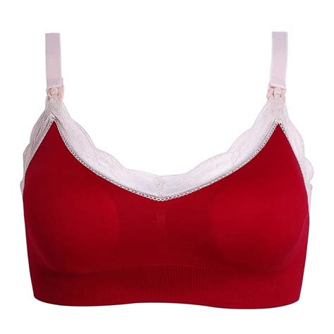 2018 Lace Maternity Bra Unbuttoned High Elastic Seamless Rims Nursing Underwear Comfortable For
