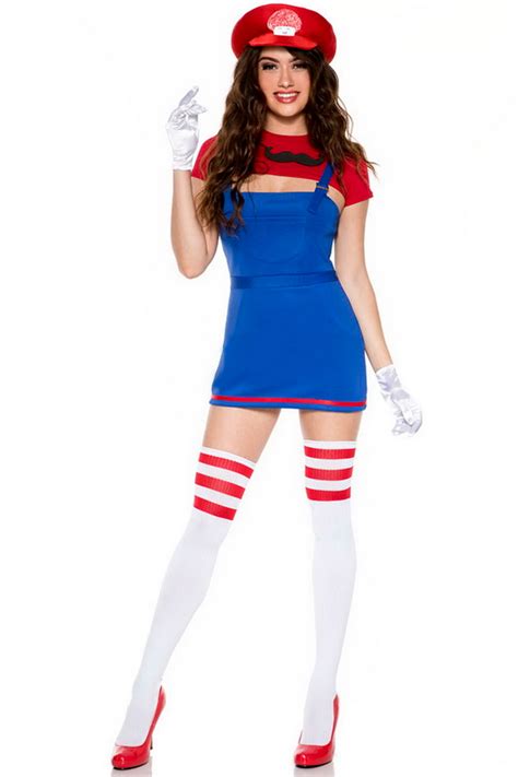 game over plumber halloween costume spicy lingerie