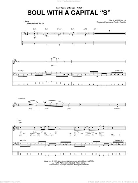 Power Soul With A Capital S Sheet Music For Bass Tablature Bass
