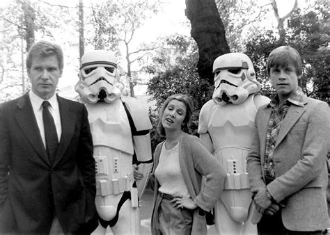 Harrison Ford Carrie Fisher And Mark Hamill 1977 Happy Birthday
