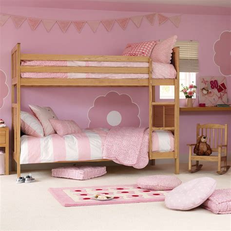 Pink Bunk Bed Theme For Girls Bedroom Ideas