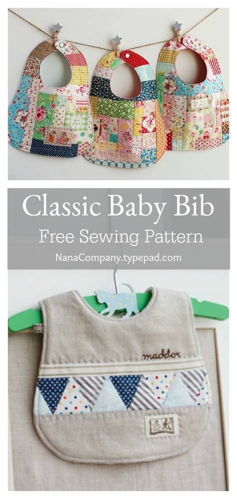 Baby Bib Free Sewing Pattern