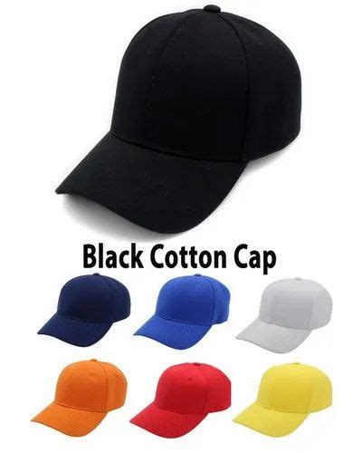 Black Cotton Baseball Cap Sports Caps At Rs 60piece सूती की बेसबॉल