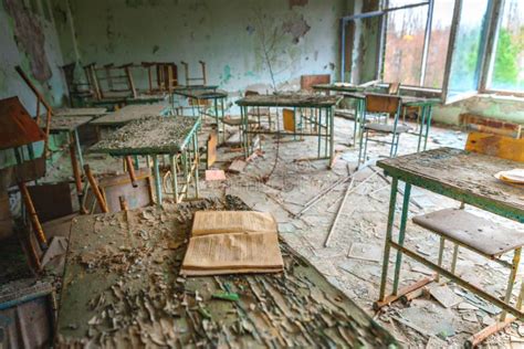 Abandoned School In Chernobyl Stock Image Image Of Clutter Deserted