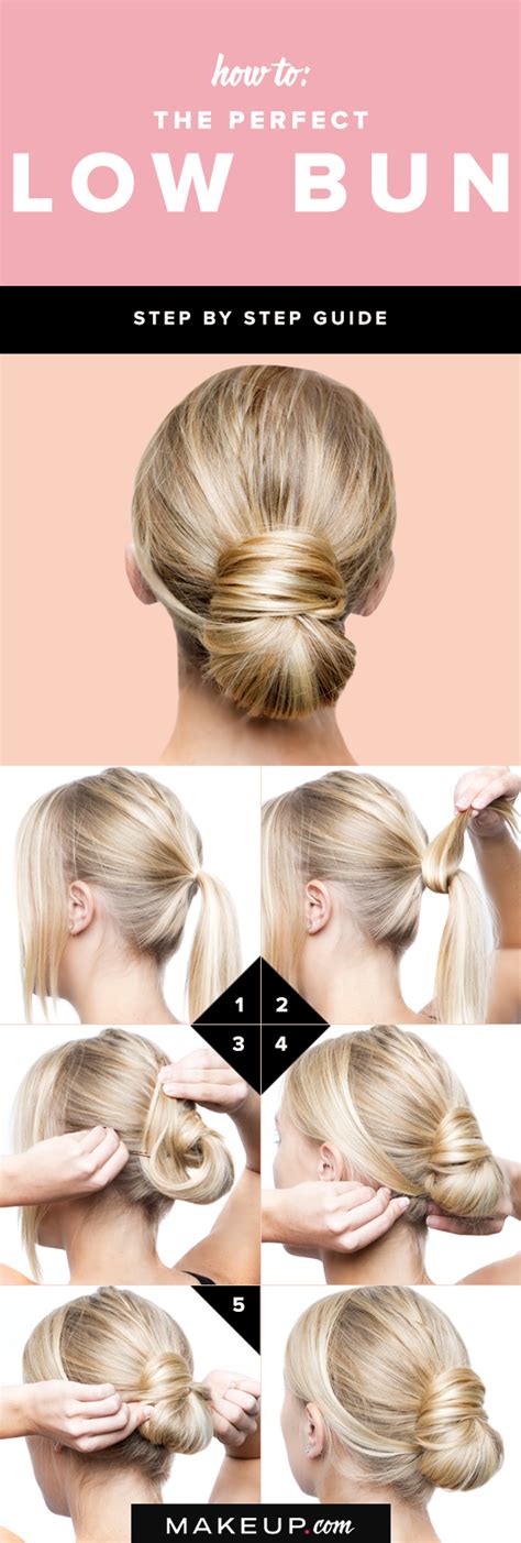 Bangs are always in style, and if you're fortunate enough to have long medium to thick hair, you can easily pull off this style. Low Bun Hair Tutorials And Celebrity Looks - fashionsy.com