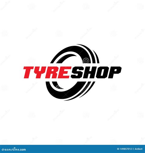 Tire Shop Logo Design Tyre Business Branding Tyre Logo Shop Stock