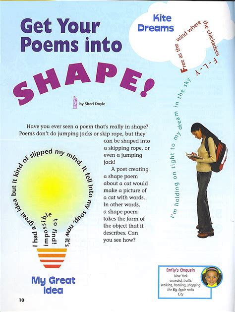 Quotes from all famous poets. Sheri Doyle: Poetry Friday - Shape Poems