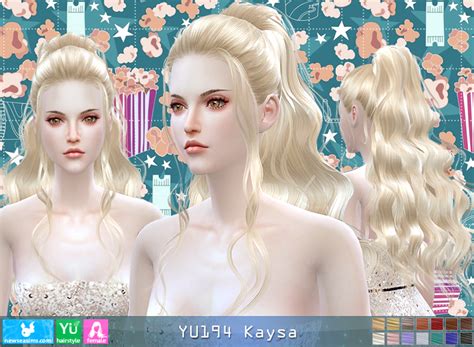My Sims 4 Blog Newsea Kaysa Hair For Females