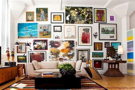 Home Art Gallery Wall Living Room Gallery Wall Eclectic Living Room