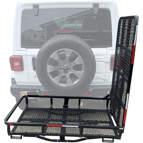 Hecasa Hitch Mounted Cargo Carrier With Mobility Ramp For Disability