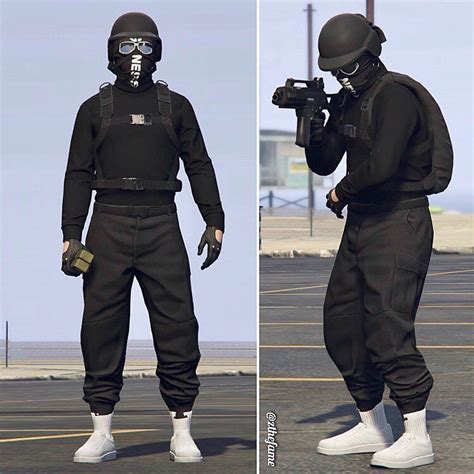 Cool Black Jogger Outfits Gta Gta 5 Scary Halloween Outfit Tryhard