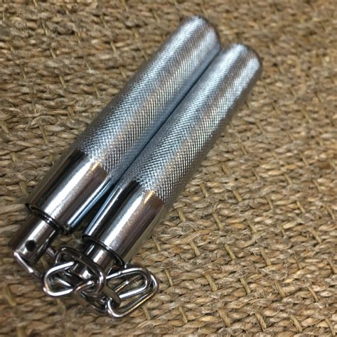 Chrome Telescopic Nunchaku With Metal Chain And Carry Case Enso