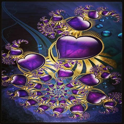 Pin By Dora O On Hearts Of Love Fractal Art Fractals Purple Love