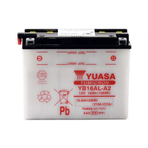 Аккумулятор Yuasa 12V 16 8Ah YuMicron Battery YB16AL A2 сухозаряжений