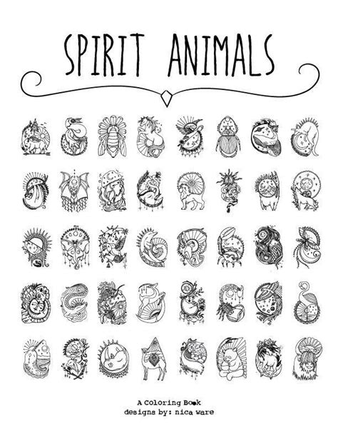 Spirit Animal Coloring Pages Gigi Noe