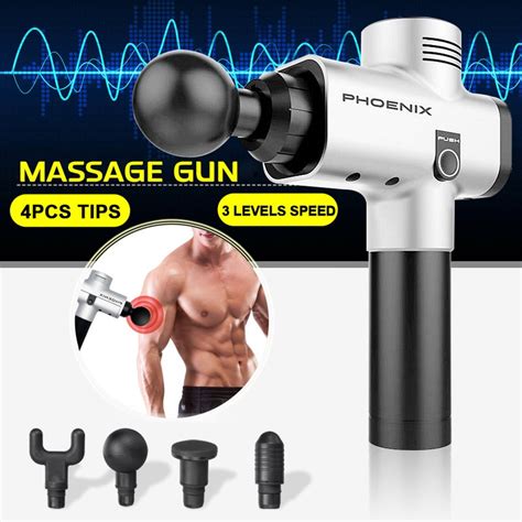 Phoenix A2 Massage Gun Electric Muscle Vibration Stimulator Therapy Body Deep Tissue Percussion