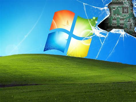 Microsoft Broken Screen Wallpaper Wallpapersafari