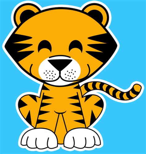 Cartoon Baby Tiger Clipart Best