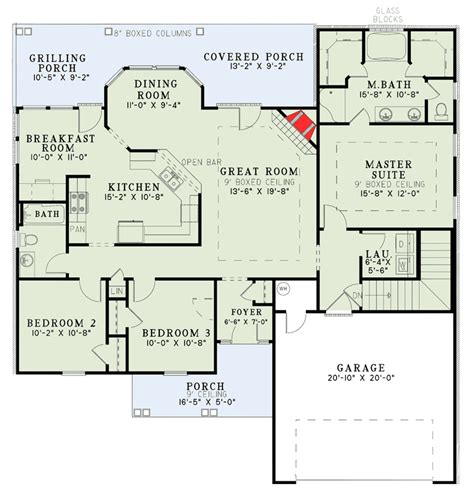 4 bedroom floor plans come in many sizes. Traditional Split-Bedroom Design - 5908ND | Architectural ...