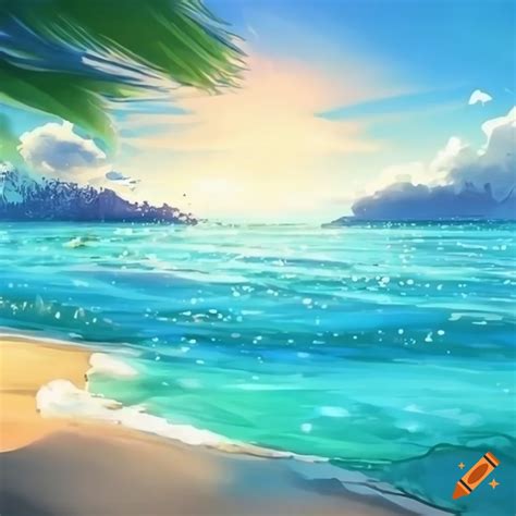Beach Background Anime K