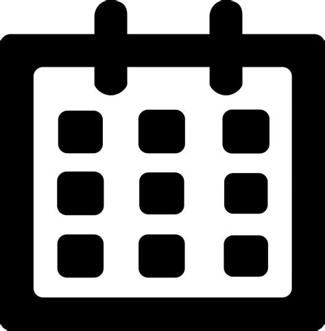 Calendar Svg Png Icon Free Download 264594 Onlinewebfontscom