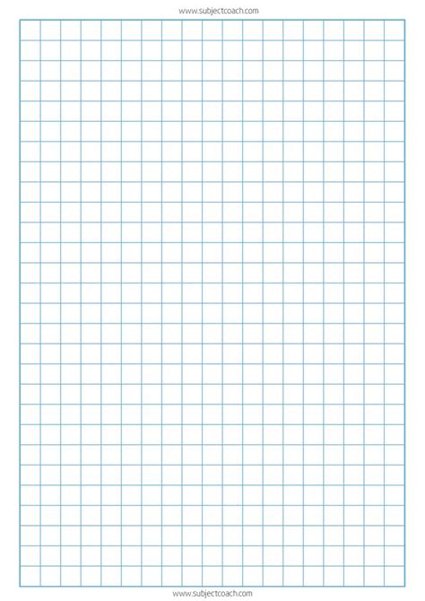 Free Printable Graph Paper 1cm For A4 Paper Subjectcoach