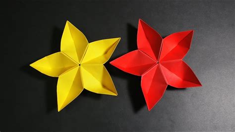 Use the collage technique to make all of the summertime things. Diy! Paper Flower! How to Make 5 Petal Origami Flower at Home