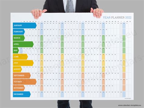 2022 Wall Planner Printable Yearly Wall Planner Calendar Etsy Canada