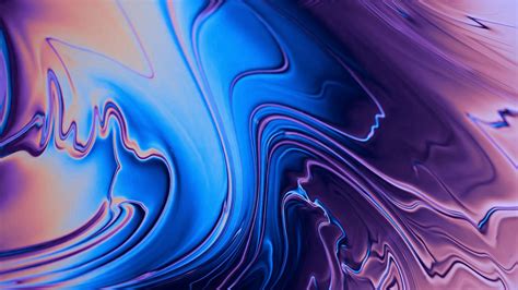 Blue Purple Liquid Digital Art Abstraction 4k 5k Hd