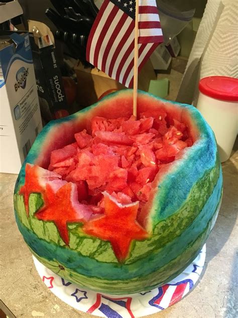 Fourth Of July Watermelon Carving Watermelon Food