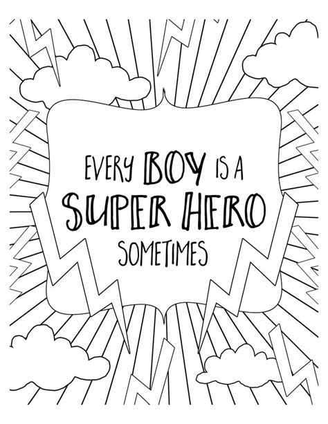 Free Super Hero Coloring Pages Lets Diy It All With Kritsyn
